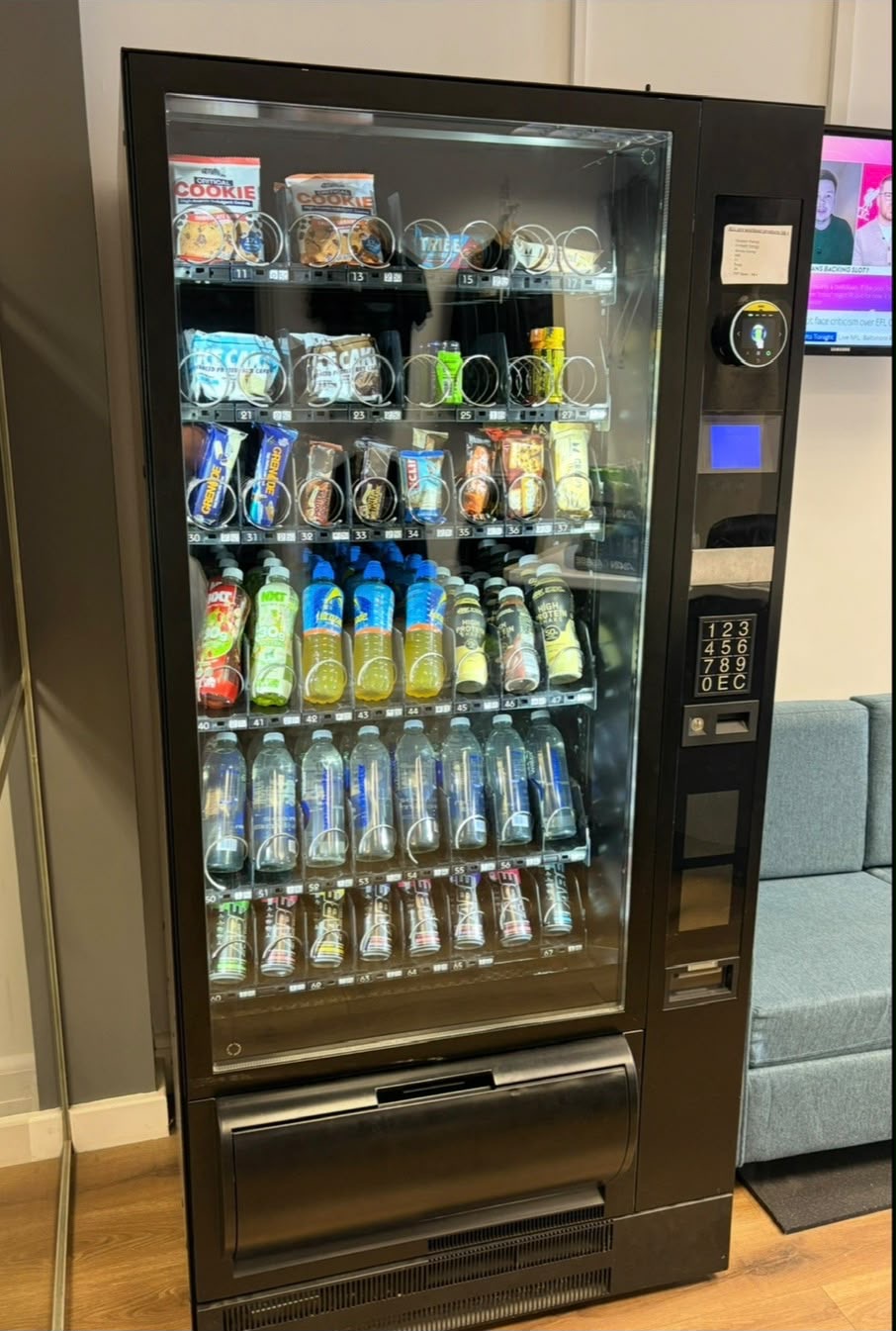 Vending machine installed in a Guernsey workplace