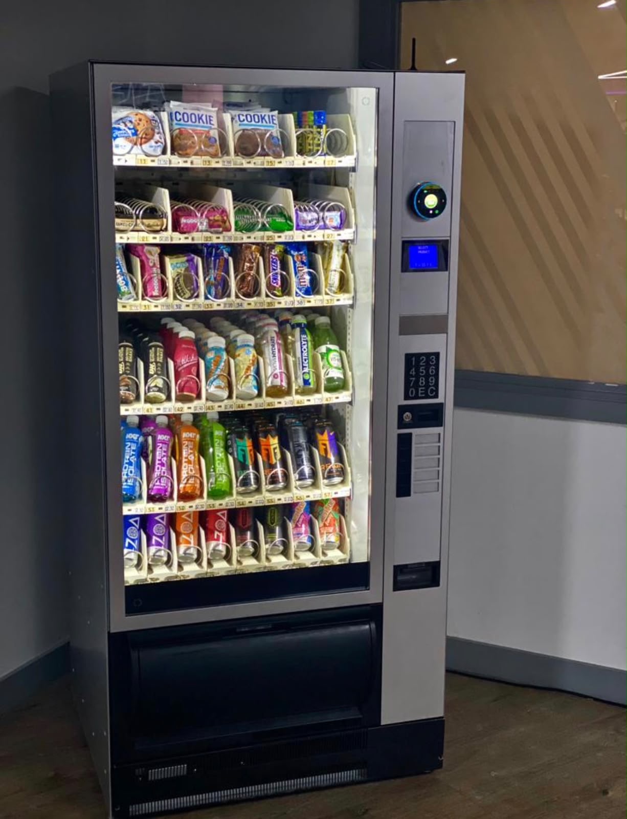 Full product range in the vending machine
